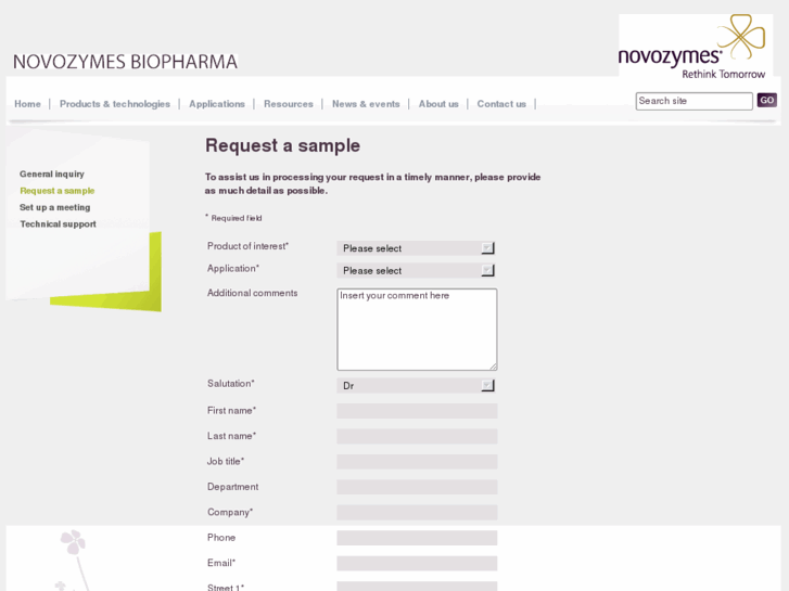 www.novozymeshasample.com