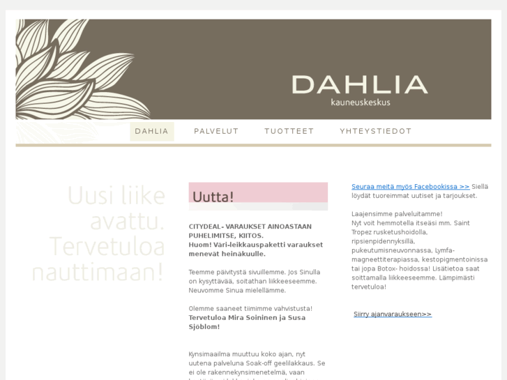 www.kauneuskeskusdahlia.com