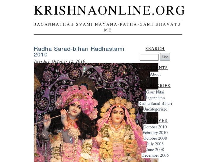 www.krishnaonline.org
