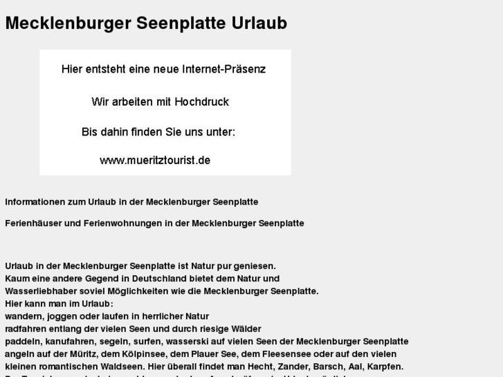 www.mecklenburger-seenplatte-urlaub.de