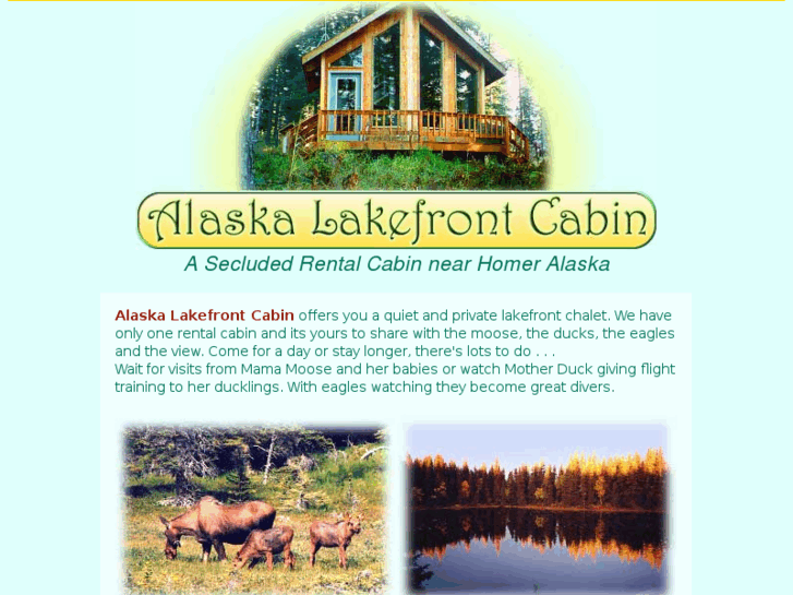 www.alaskalakefrontcabin.com