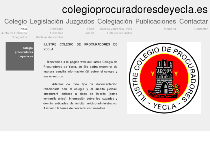 www.colegioprocuradoresdeyecla.es