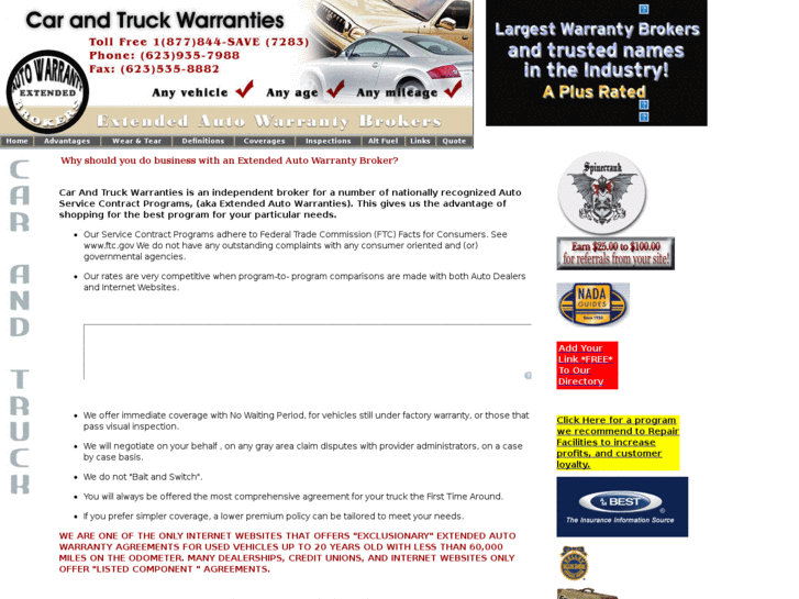 www.carandtruckwarranties.com