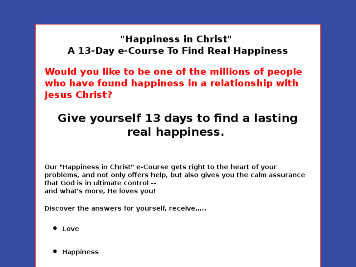 www.happinessinchrist.com