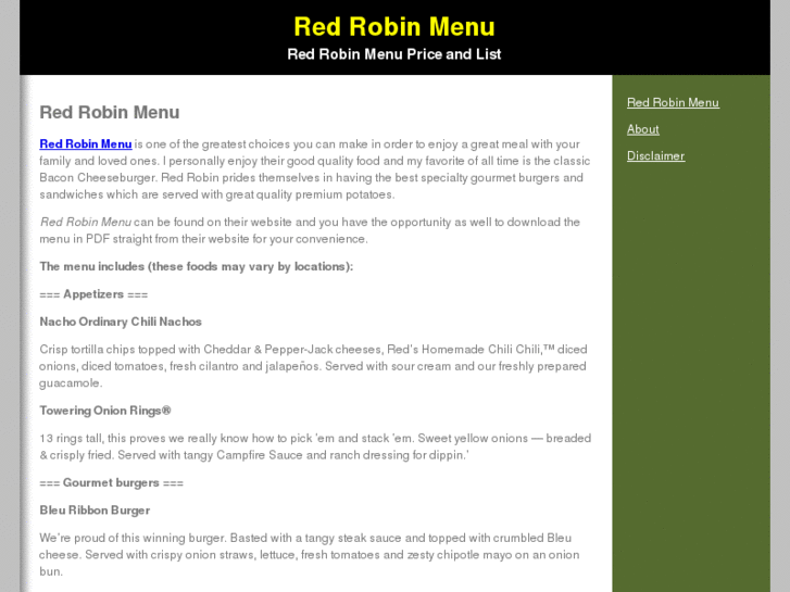 www.redrobinmenu.org