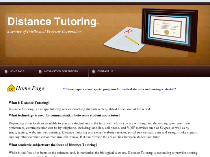 www.distancetutoring.com