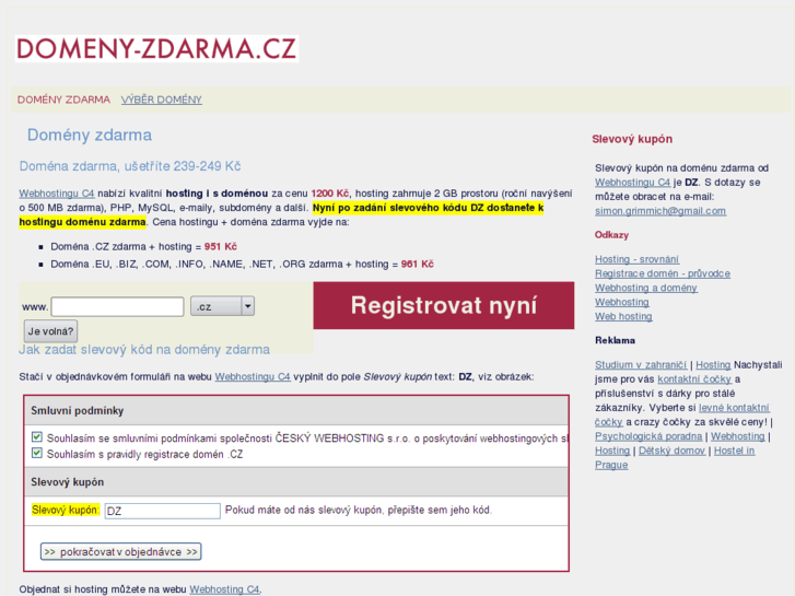 www.domeny-zdarma.cz