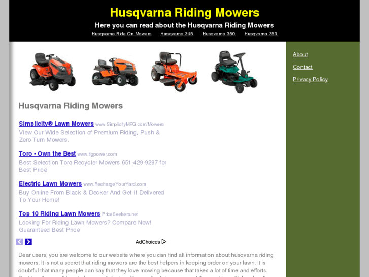 www.husqvarnaridingmowers.org