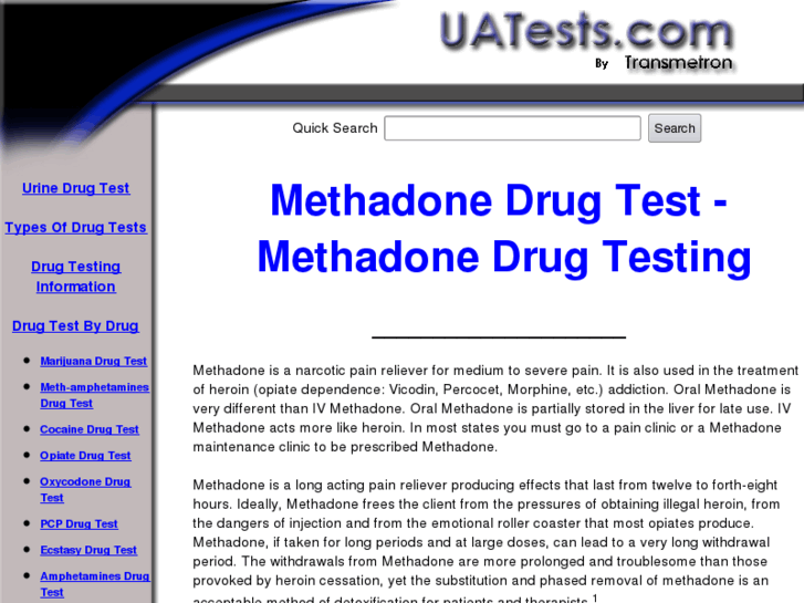 www.methadonedrugtest.com