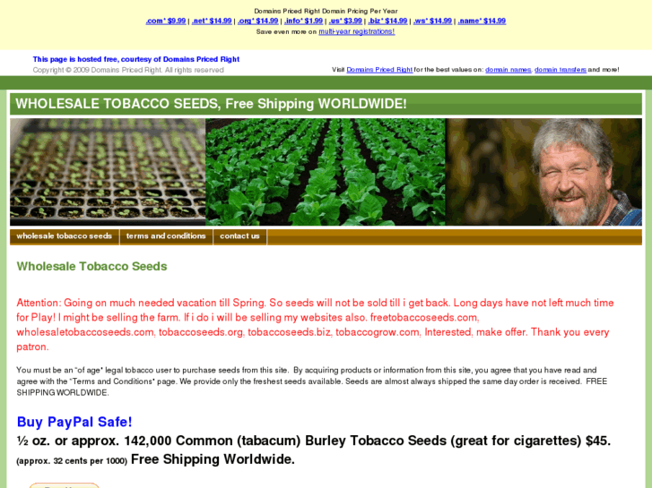 www.wholesaletobaccoseeds.com