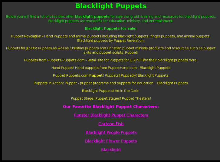 www.blacklightpuppets.com