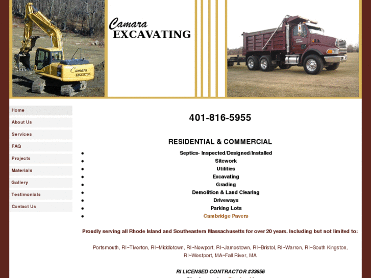 www.camaraexcavating.com