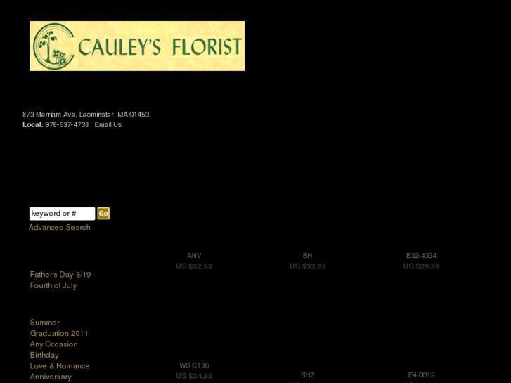 www.cauleysflorist.com