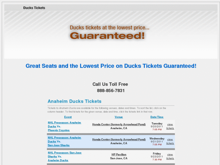 www.duckstickets.net