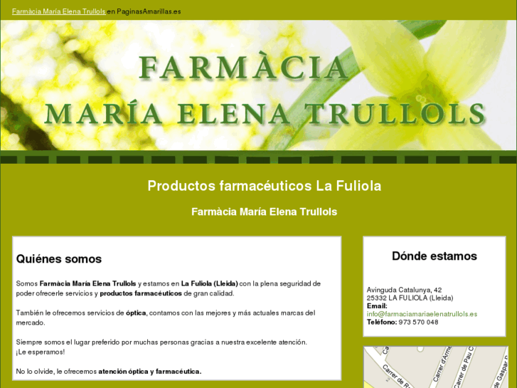 www.farmaciamariaelenatrullols.es