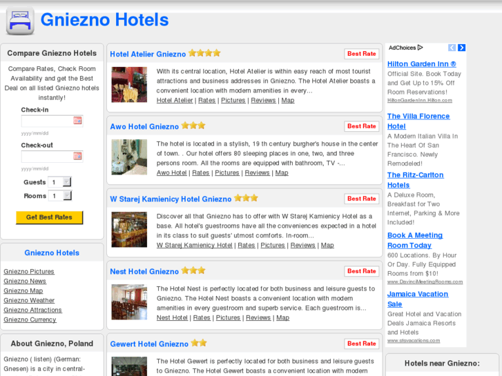 www.gnieznohotels.com