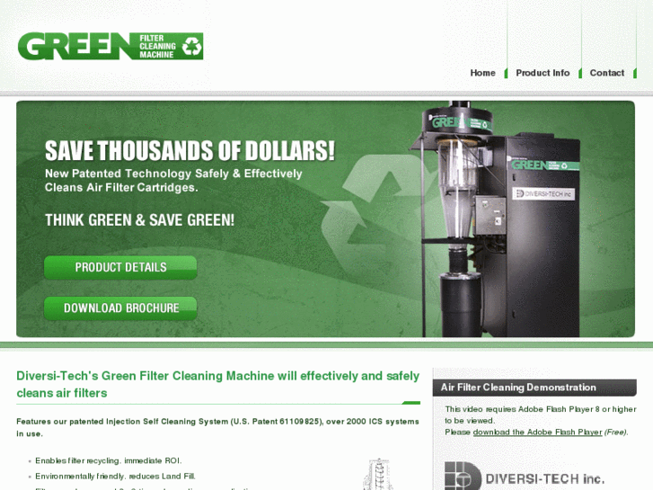 www.greenfiltercleaningmachine.com