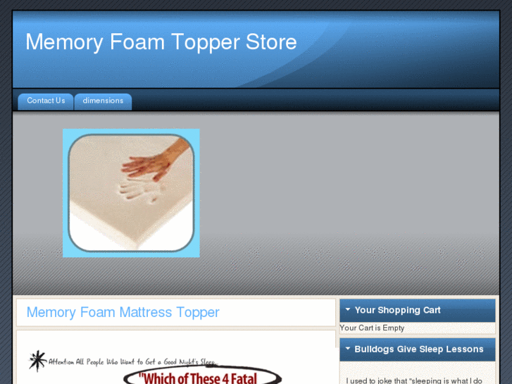 www.memoryfoamtopperstore.com