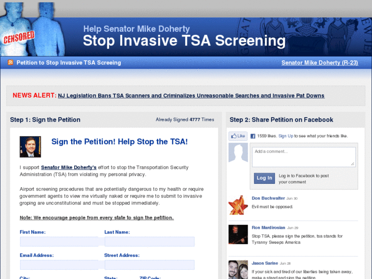 www.stopthetsa.org