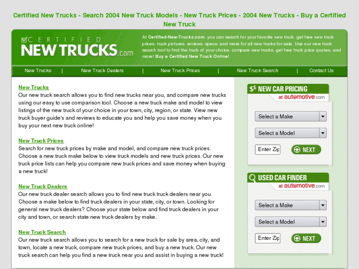 www.certified-new-trucks.com