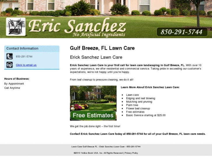 www.ericksanchezlawncare.com