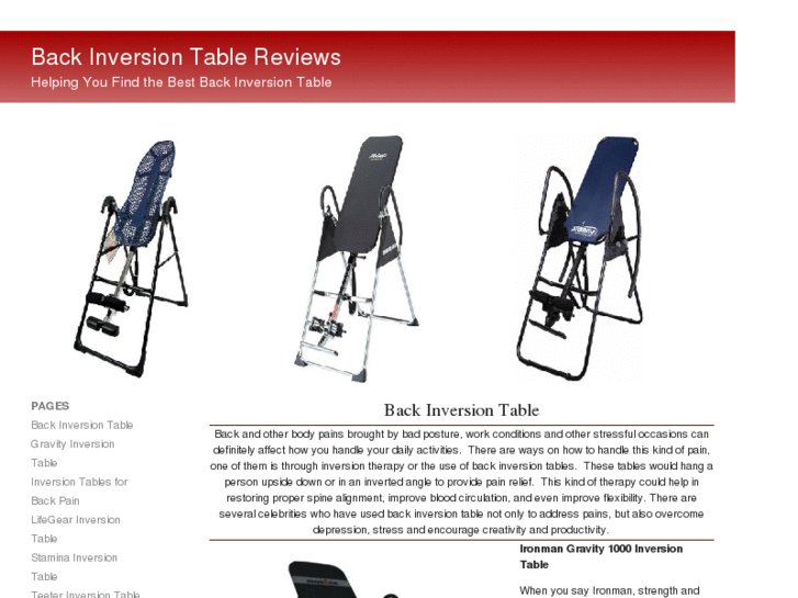 www.backinversiontablereviews.com