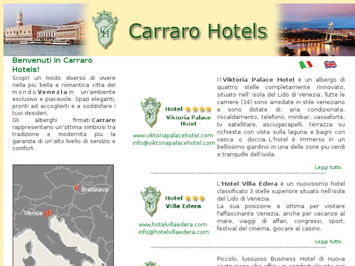 www.carrarohotels.com