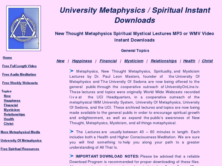 www.universitymetaphysics.com