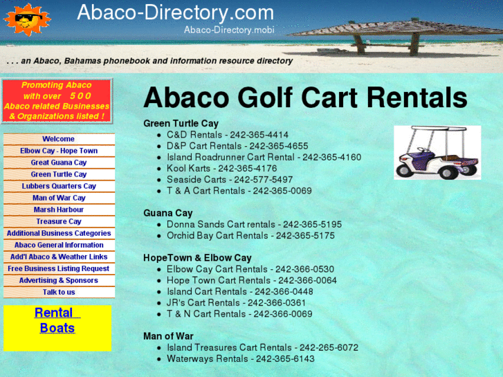 www.abacogolfcartrentals.com