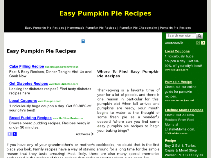 www.easypumpkinpierecipe.com