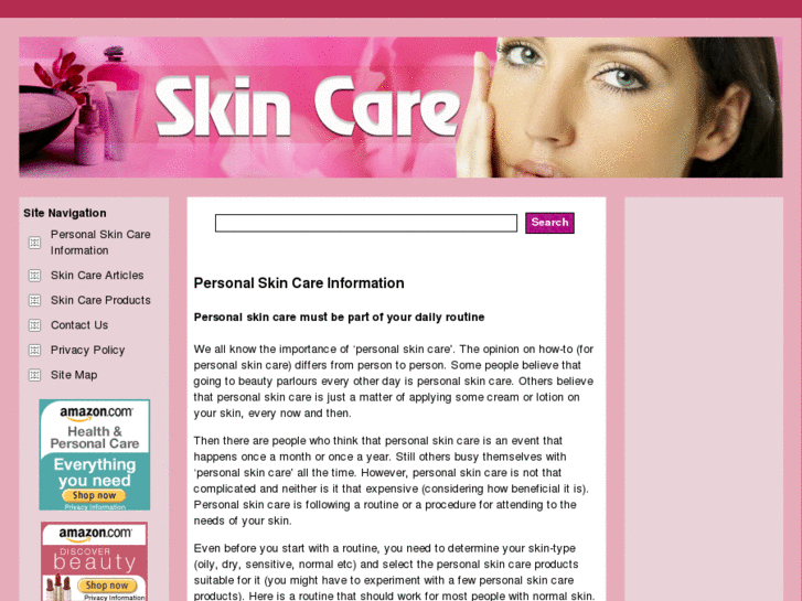 www.personalskincareinformation.com