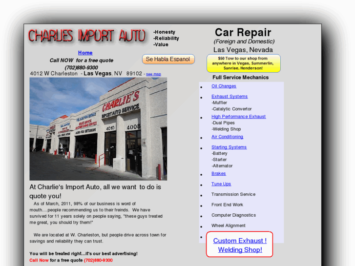 www.charliesimportauto.com