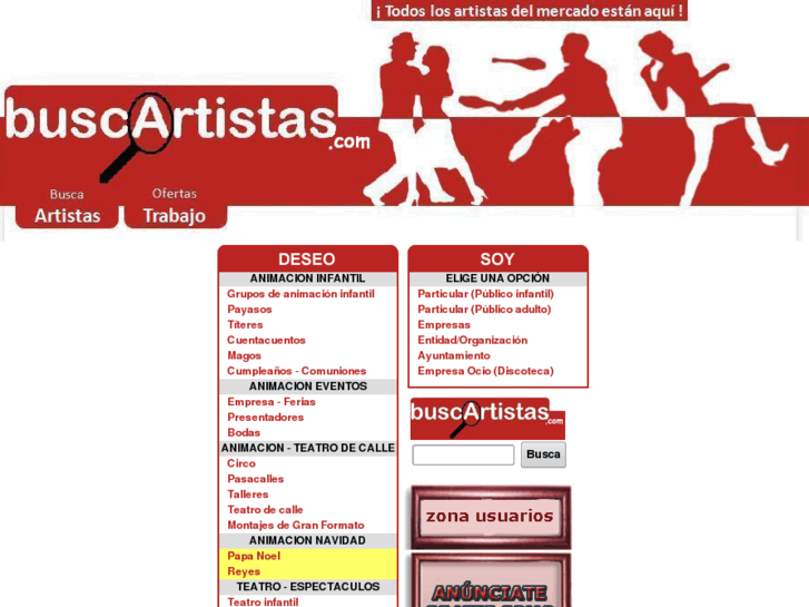 www.buscartistas.com