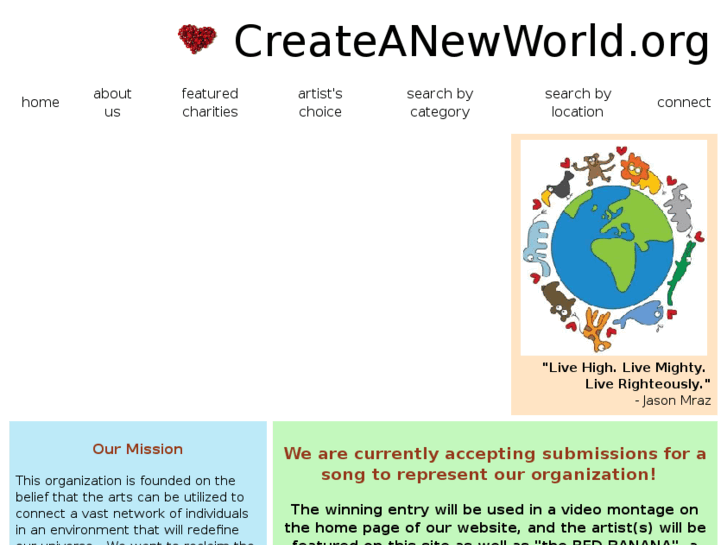 www.createanewworld.org