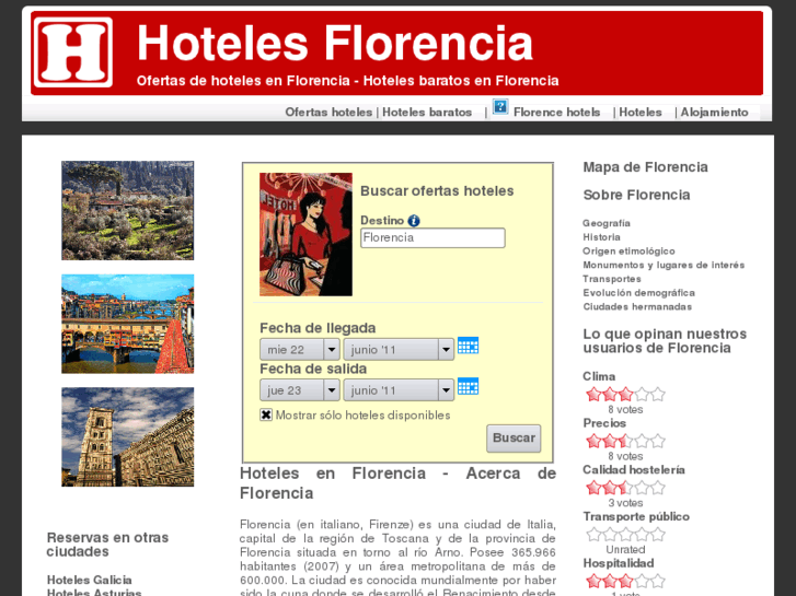 www.hotelesflorencia.org.es