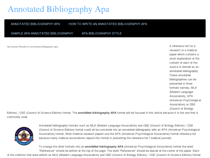 www.annotatedbibliographyapa.com