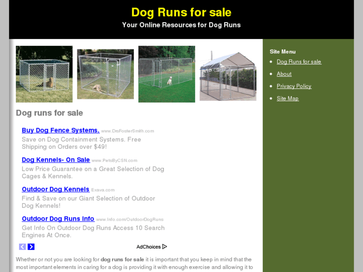 www.dogrunsforsale.com