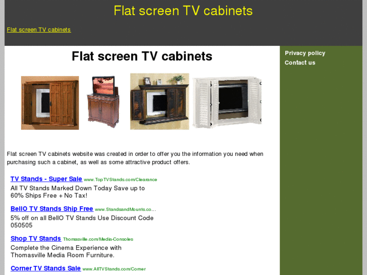 www.flatscreentvcabinets.info