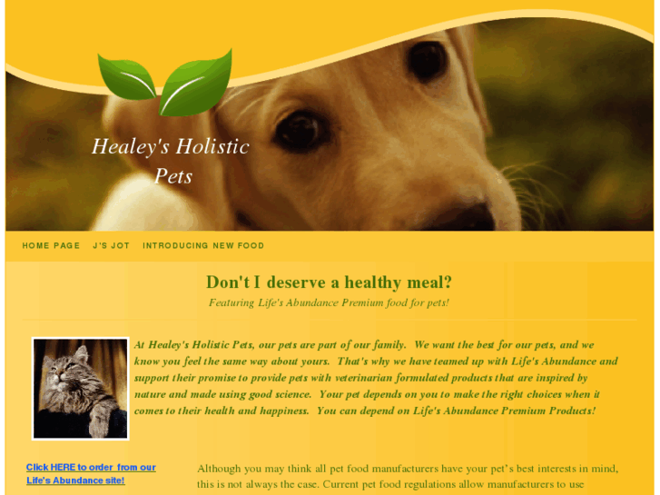 www.healeysholisticpets.com