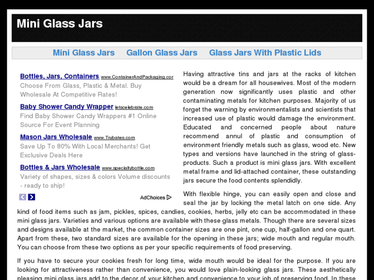 www.miniglassjars.com