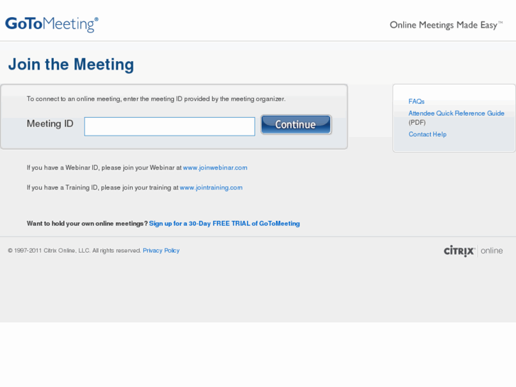 www.attendmymeeting.com