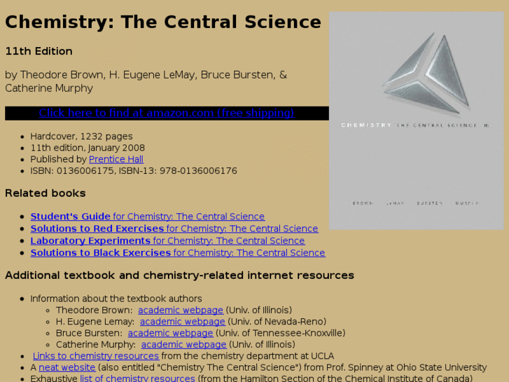 www.chemistrythecentralscience.com