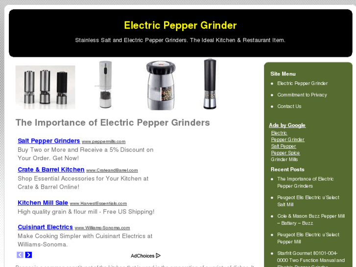 www.electricpeppergrinder.net