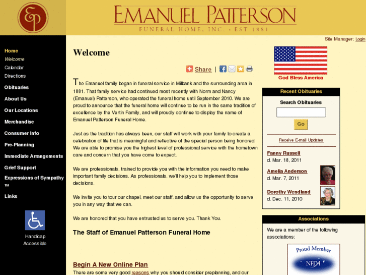 www.emanuelpattersonfuneralhome.com