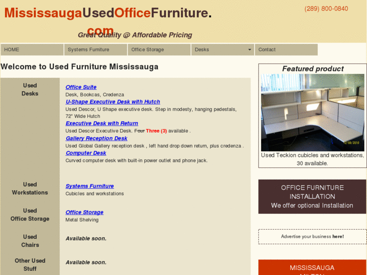 www.mississaugausedofficefurniture.com