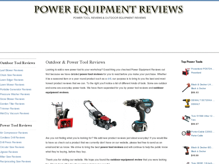 www.powerequipmentreviews.com