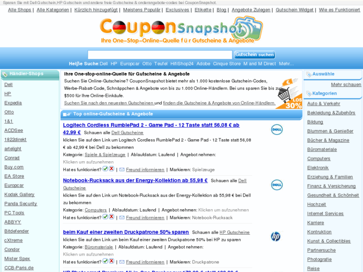 www.couponsnapshot.de