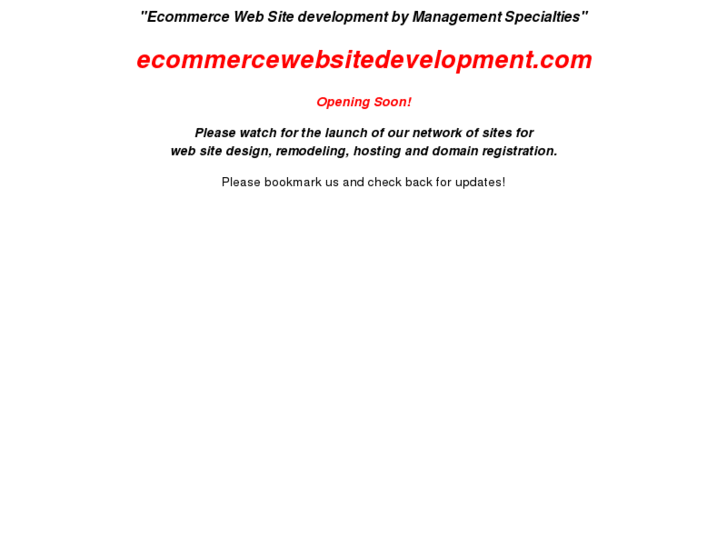 www.ecommercewebsitedevelopment.com