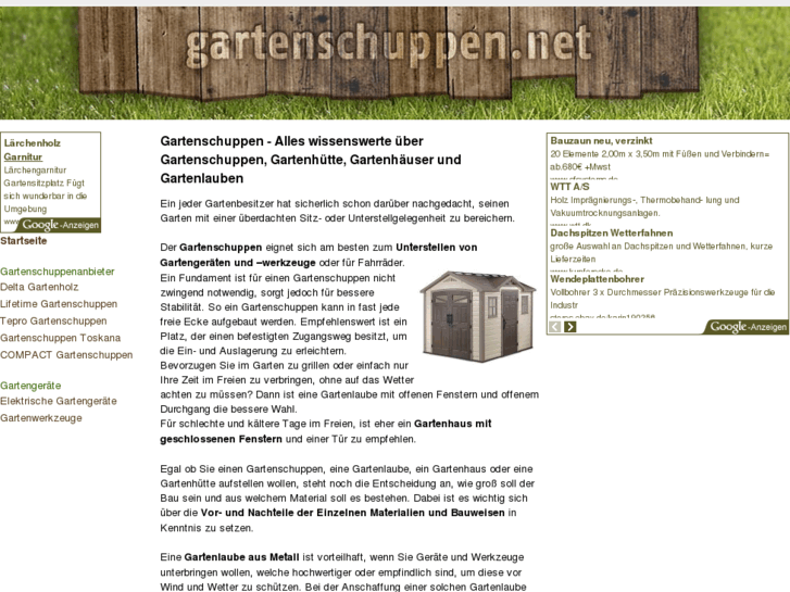 www.gartenschuppen.net