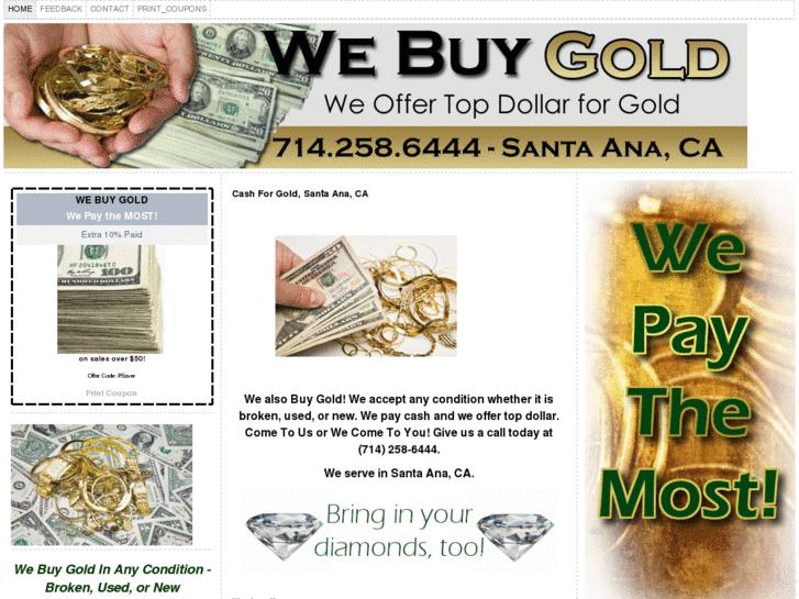 www.webuygoldsantaana.com